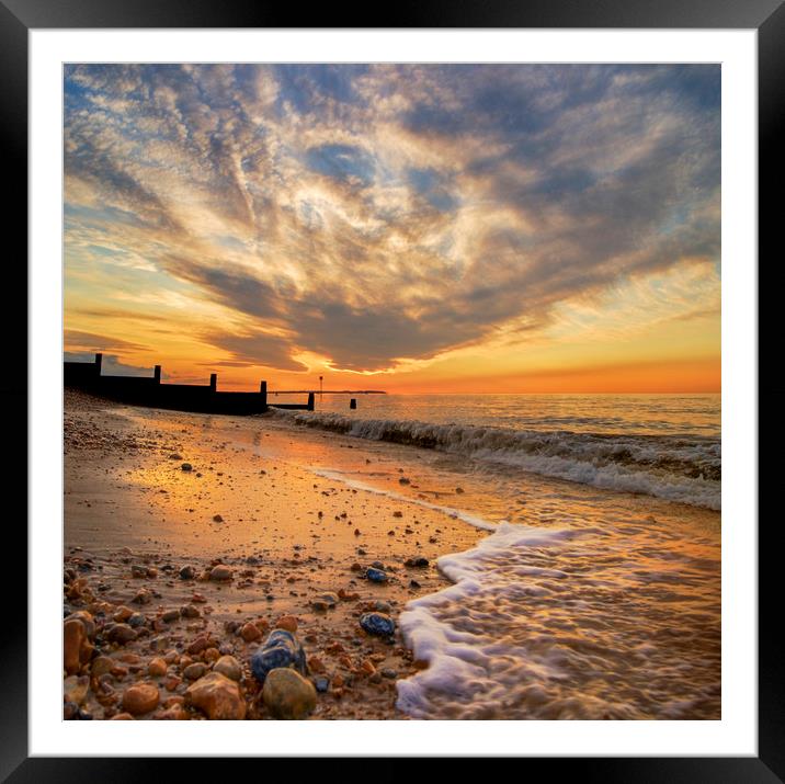 The Evening Tide Framed Mounted Print by Adrian Campfield