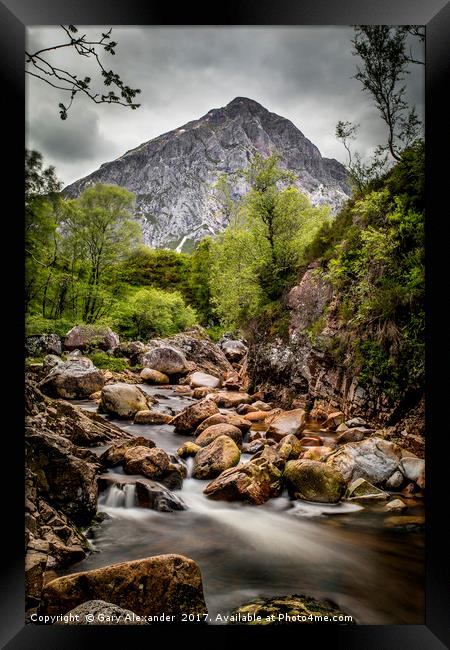 River Coupall & Buachaille Etive Mor, Glencoe. Framed Print by Gary Alexander