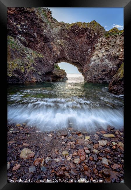 Dunbar Sea Arch, Dunbar Framed Print by Gary Alexander