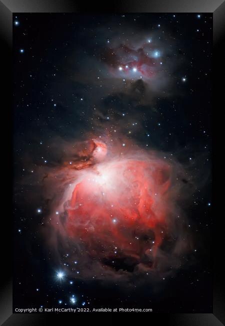 The Orion Nebula Framed Print by Karl McCarthy