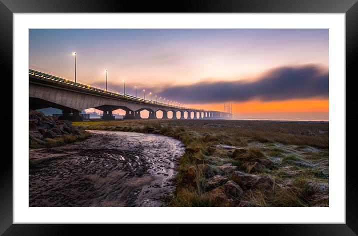 Dawn at the Prince of Wales Bridge Framed Mounted Print by Karl McCarthy