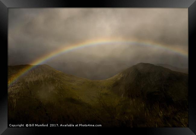 Glencoe Rainbow Framed Print by Bill Mumford