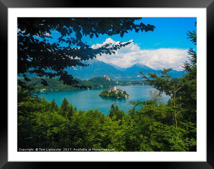 Lake Bled Slovenia Framed Mounted Print by Tom Lightowler