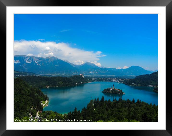 Lake Bled Slovenia Framed Mounted Print by Tom Lightowler