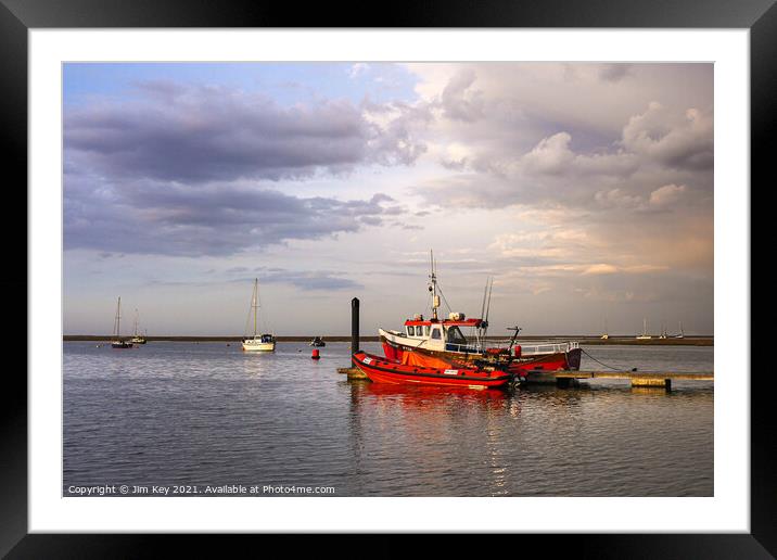 Sunset Wells next the Sea Norfolk Framed Mounted Print by Jim Key