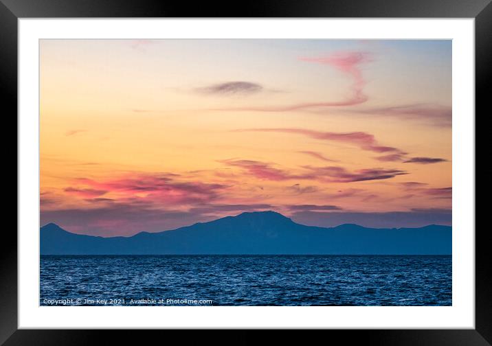 Nisyros Island Sunset  Framed Mounted Print by Jim Key
