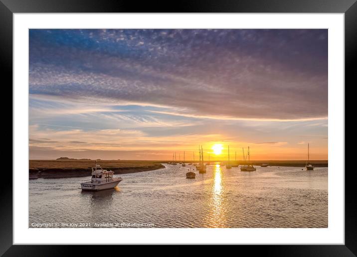 Sunrise Wells next the Sea Norfolk     Framed Mounted Print by Jim Key