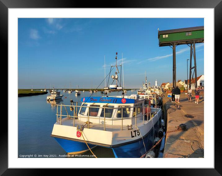 Wells next the Sea Quay  Framed Mounted Print by Jim Key