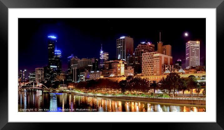 Melbourne Australia Framed Mounted Print by Jim Key