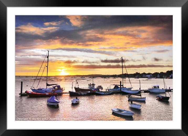 Sunrise Wells Harbour Norfolk  Framed Mounted Print by Jim Key