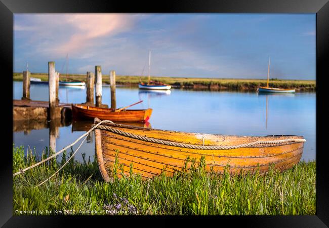 Burnham Overy Staithe Norfolk Framed Print by Jim Key