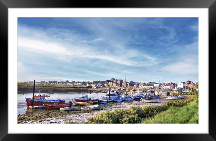 Wells next the Sea Norfolk Panorama      Framed Mounted Print by Jim Key