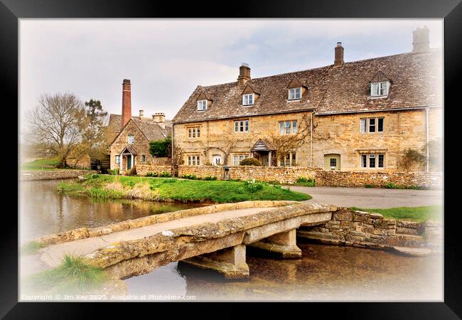 Lower Slaughter The Cotswolds  Framed Print by Jim Key