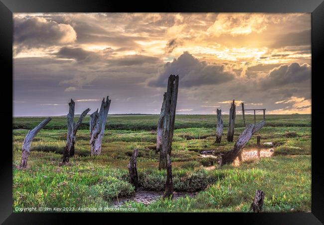 Thornham Staithe Norfolk  Framed Print by Jim Key