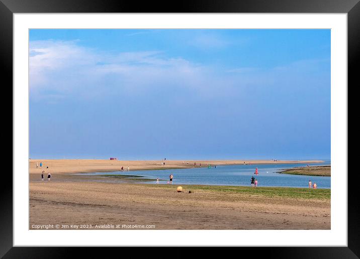 Wells next the Sea Beach    Framed Mounted Print by Jim Key