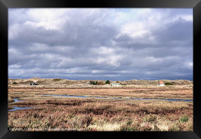 Blakeney National Nature Reserve Norfolk   Framed Print by Jim Key