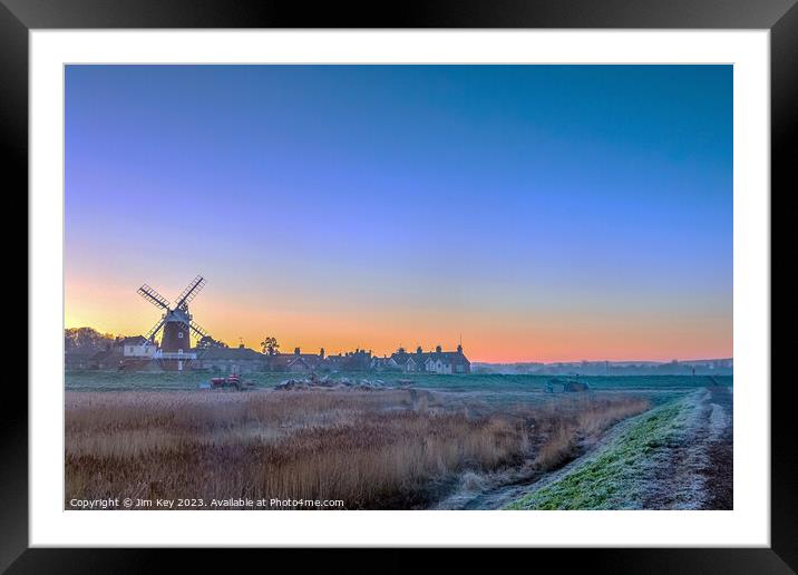 Cley Windmill Norfolk  Framed Mounted Print by Jim Key