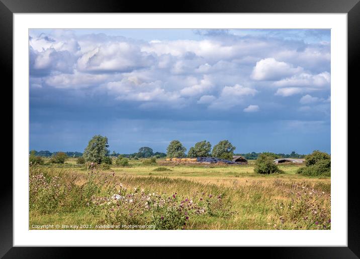 Farming on the Norfolk Broads   Framed Mounted Print by Jim Key