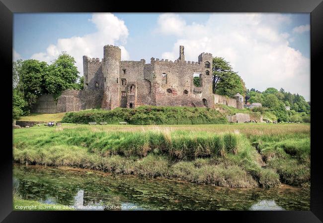 Laugharne Castle   Framed Print by Jim Key