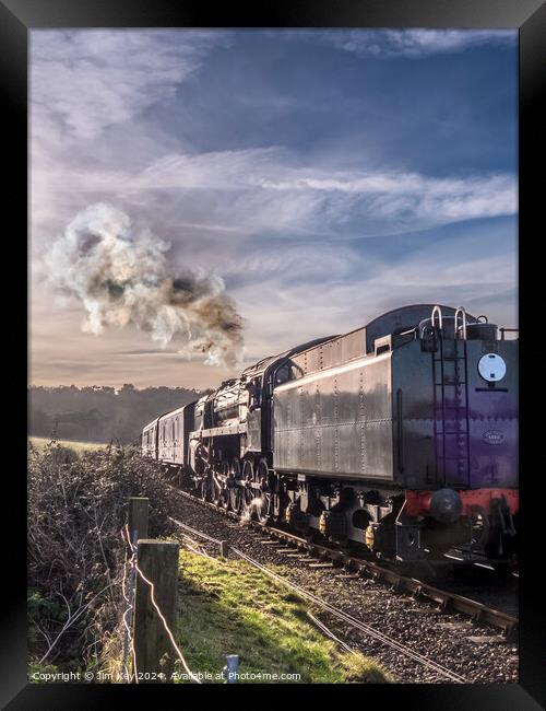 Norfolk Steam Trains  Framed Print by Jim Key