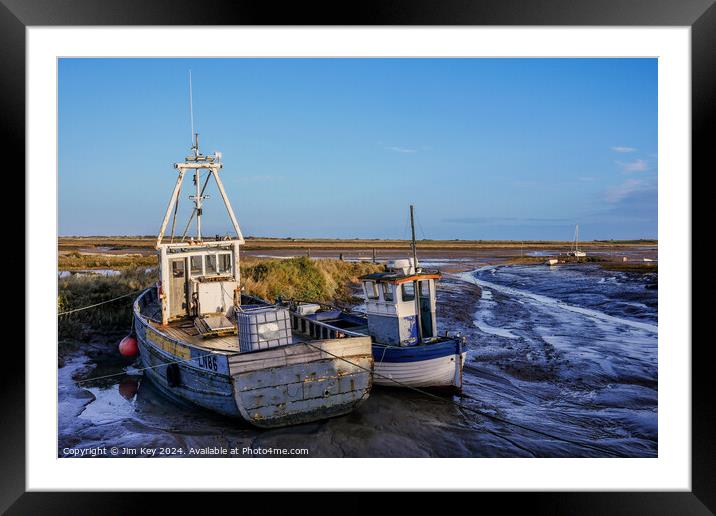 Brancaster Staithe at Sunrise  Framed Mounted Print by Jim Key