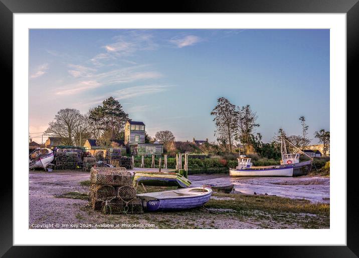 Brancaster Staithe a Stunning Harbour  Framed Mounted Print by Jim Key