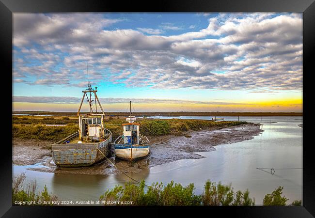 Brancaster Staithe Norfolk Framed Print by Jim Key