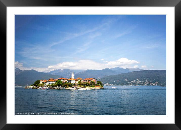 Lake Maggiore Italy Framed Mounted Print by Jim Key
