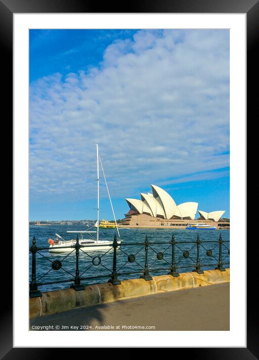 Sydney Harbour Opera House  Framed Mounted Print by Jim Key