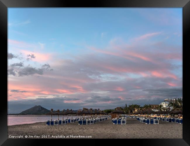 Dawn in Port de Pollensa Mallorca Framed Print by Jim Key