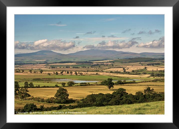 The Cheviot Hills Framed Mounted Print by Jim Key