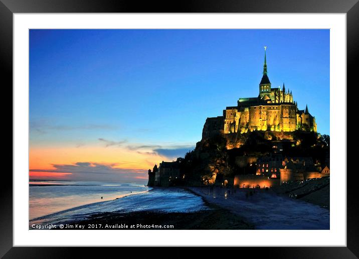 Mont St Michel France Framed Mounted Print by Jim Key