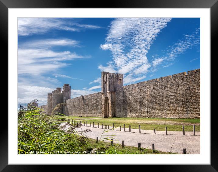 Aigues-Mortes Fortifications  Framed Mounted Print by Jim Key