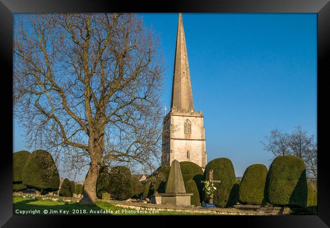 Saint Mary's  Painswick The Cotswolds Framed Print by Jim Key