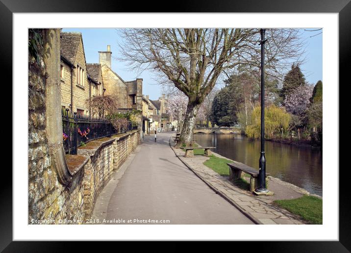Bourton on the Water The Cotswolds Framed Mounted Print by Jim Key