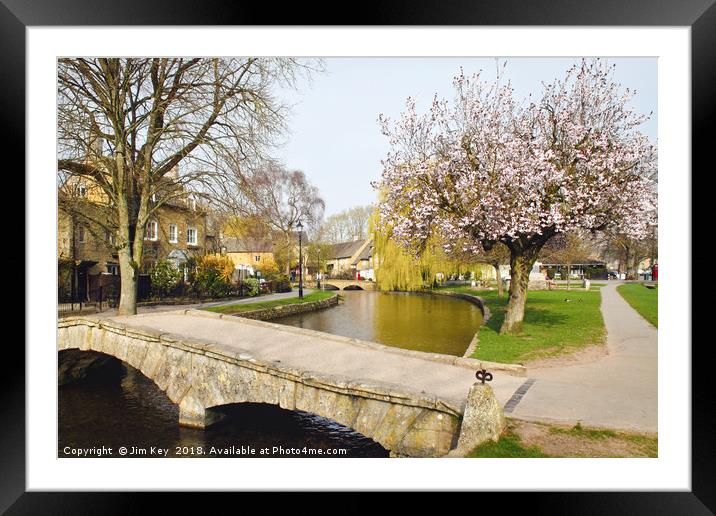 A Blossoming Spring in the Cotswolds Framed Mounted Print by Jim Key