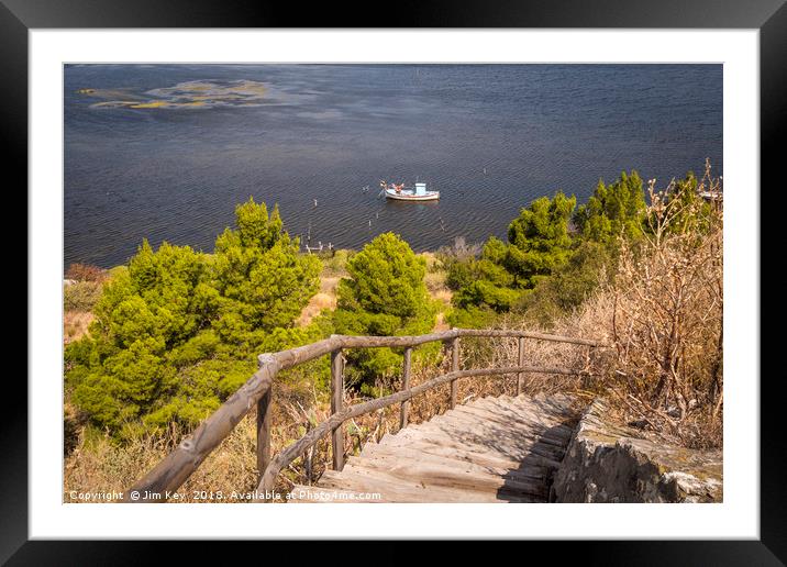 View from the Hilltop Framed Mounted Print by Jim Key