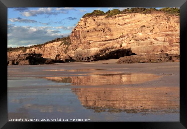 Caves Beach Australia Framed Print by Jim Key