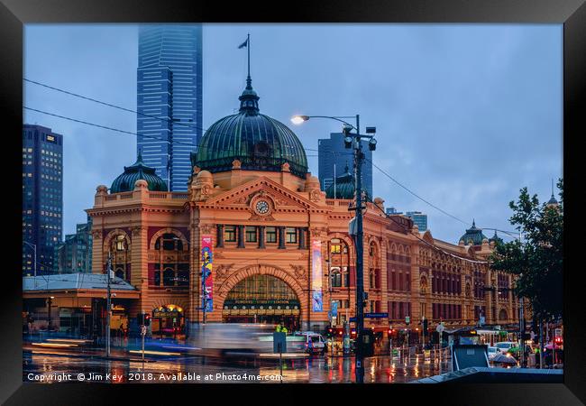 Flinders Street Station Melbourne Australia Framed Print by Jim Key