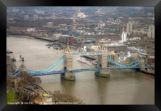 Tower Bridge in the Landscape Framed Print by Jim Key