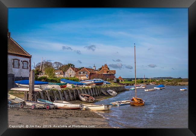 Burnham Overy Staithe  Norfolk Framed Print by Jim Key