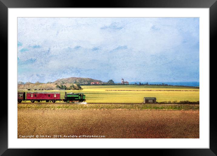 North Norfolk Railway NNR  Digital Painting Framed Mounted Print by Jim Key