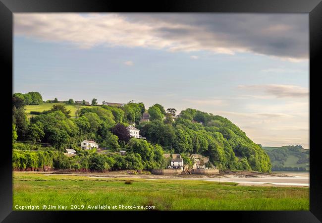 Laugharne The Boathouse  Framed Print by Jim Key