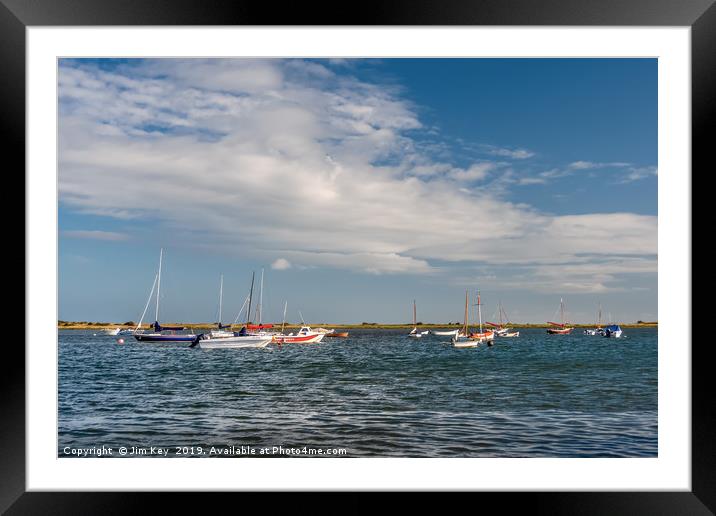 Brancaster Staithe Framed Mounted Print by Jim Key