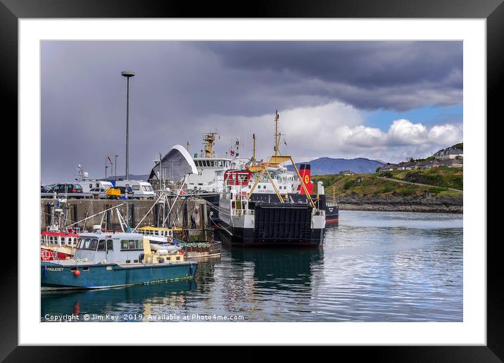 Mallaig Ferry Terminal Framed Mounted Print by Jim Key