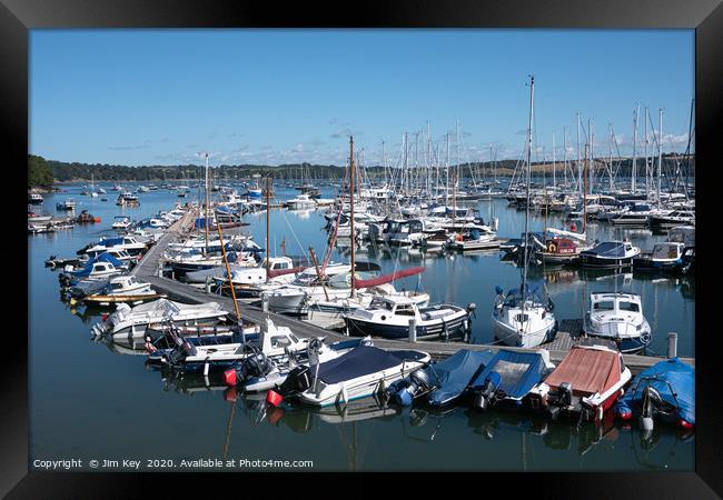 Mylor Yacht Harbour Framed Print by Jim Key