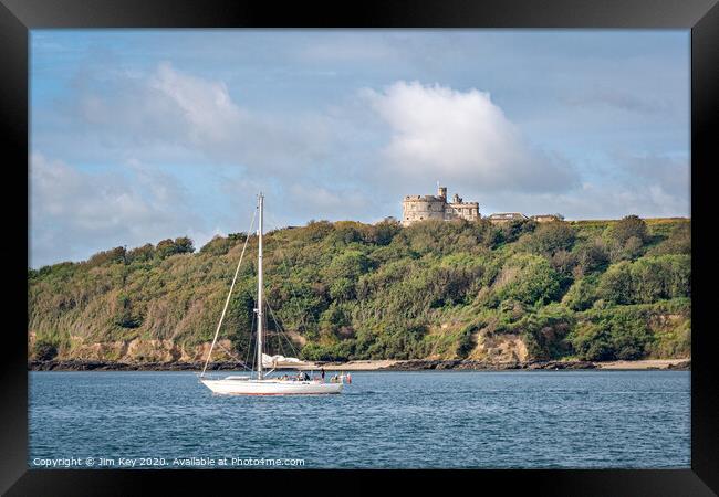 Pendennis Castle Cornwall Framed Print by Jim Key