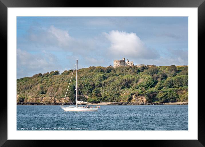 Pendennis Castle Cornwall Framed Mounted Print by Jim Key