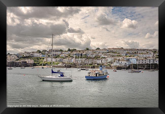 Falmouth Harbour Cornwall Framed Print by Jim Key