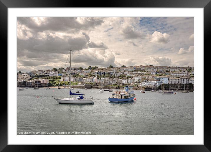 Falmouth Harbour Cornwall Framed Mounted Print by Jim Key